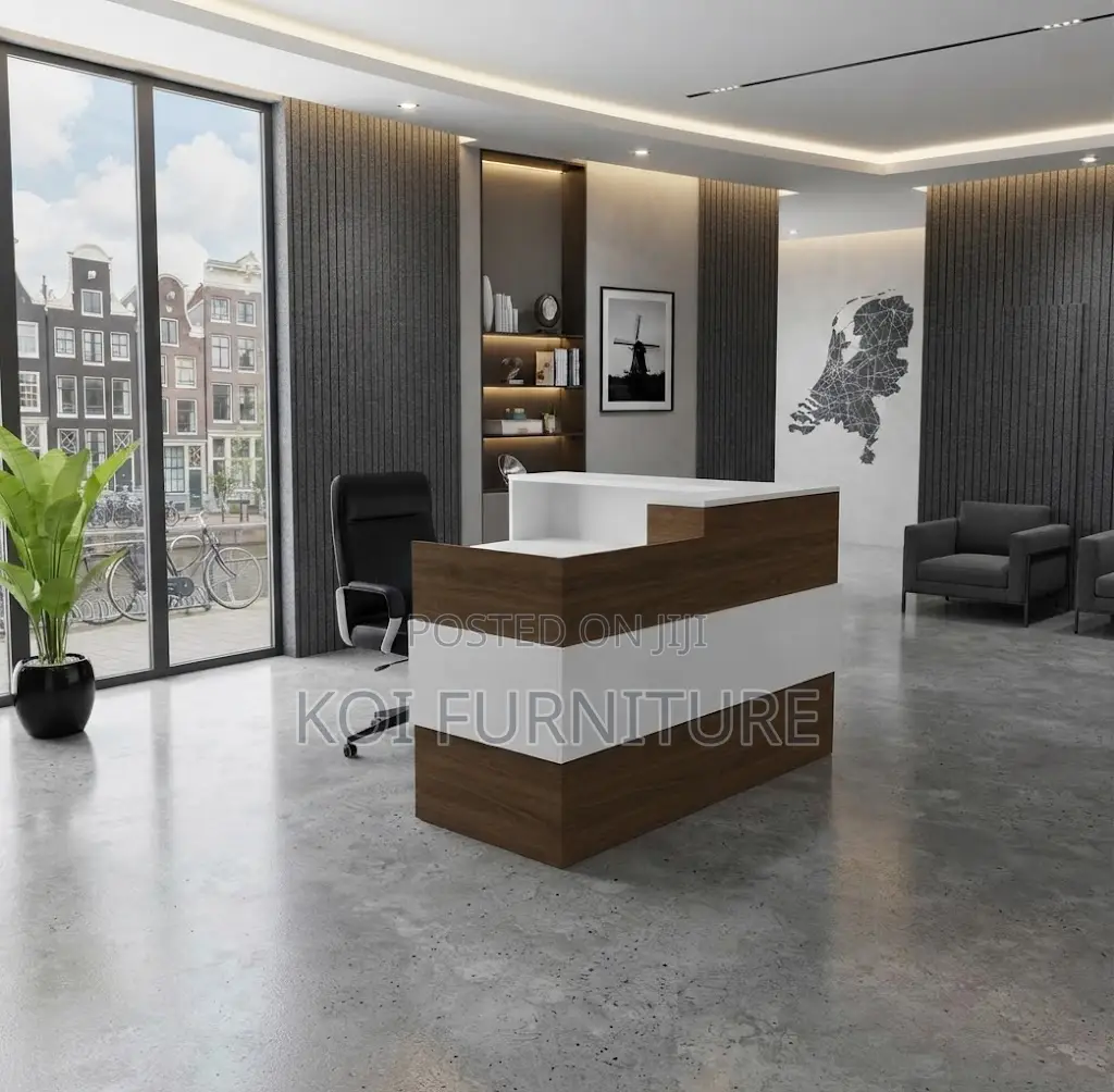 Reception Desk; 1400mm Office Elegant Front Welcome Desk