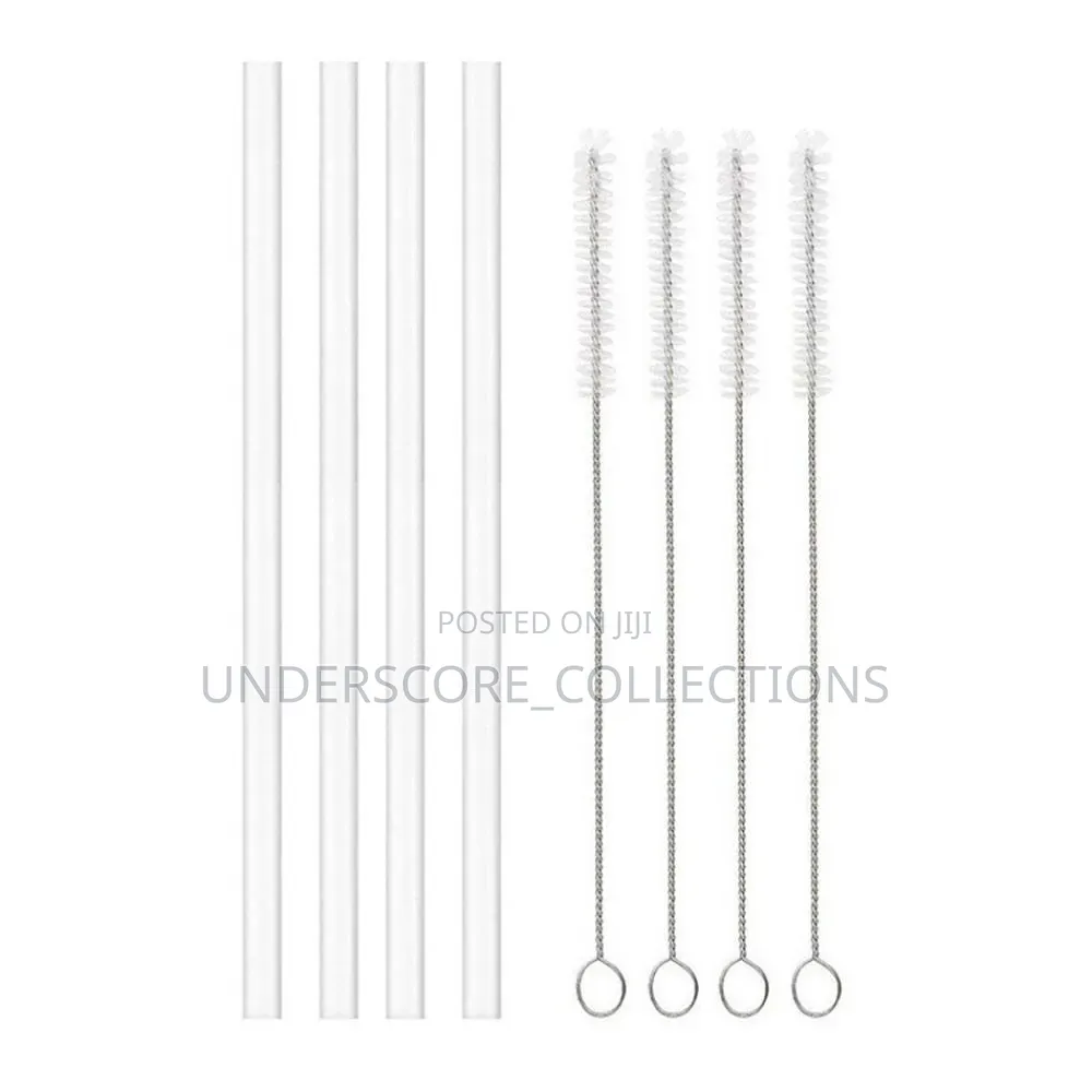 One Replaceable Straw With Cleaning Brush
