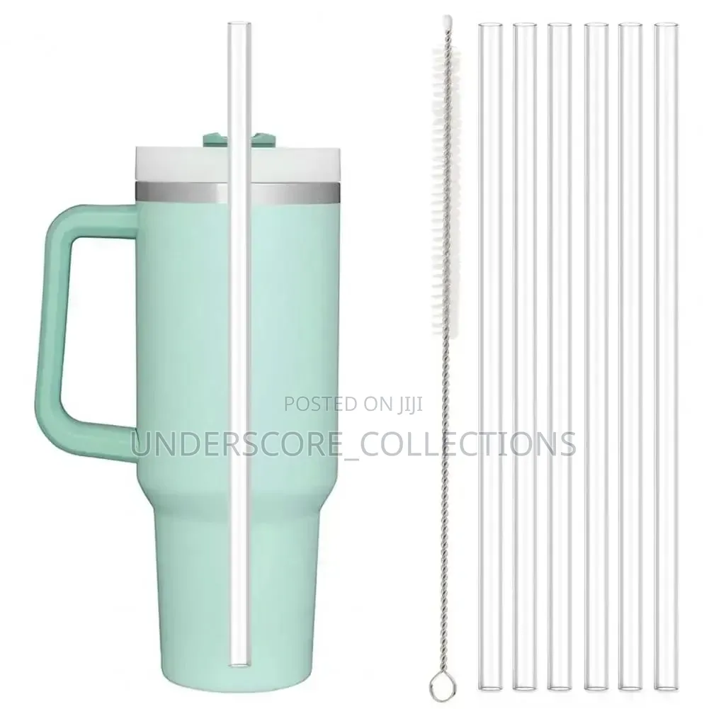 One Replaceable Straw With Cleaning Brush