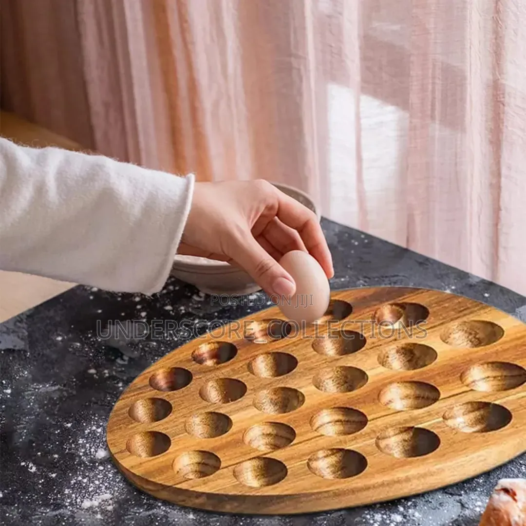 *Wooden High Quality Egg Storage Box Eggs Tray Home Storage Rack