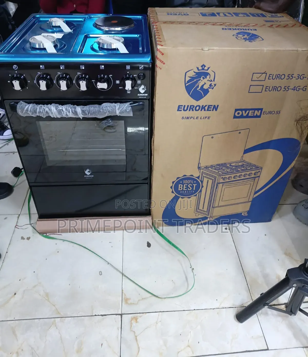 Eurochef 3 Gas + 1 Electric Free Standing Cooker – Electric Oven & Ro
