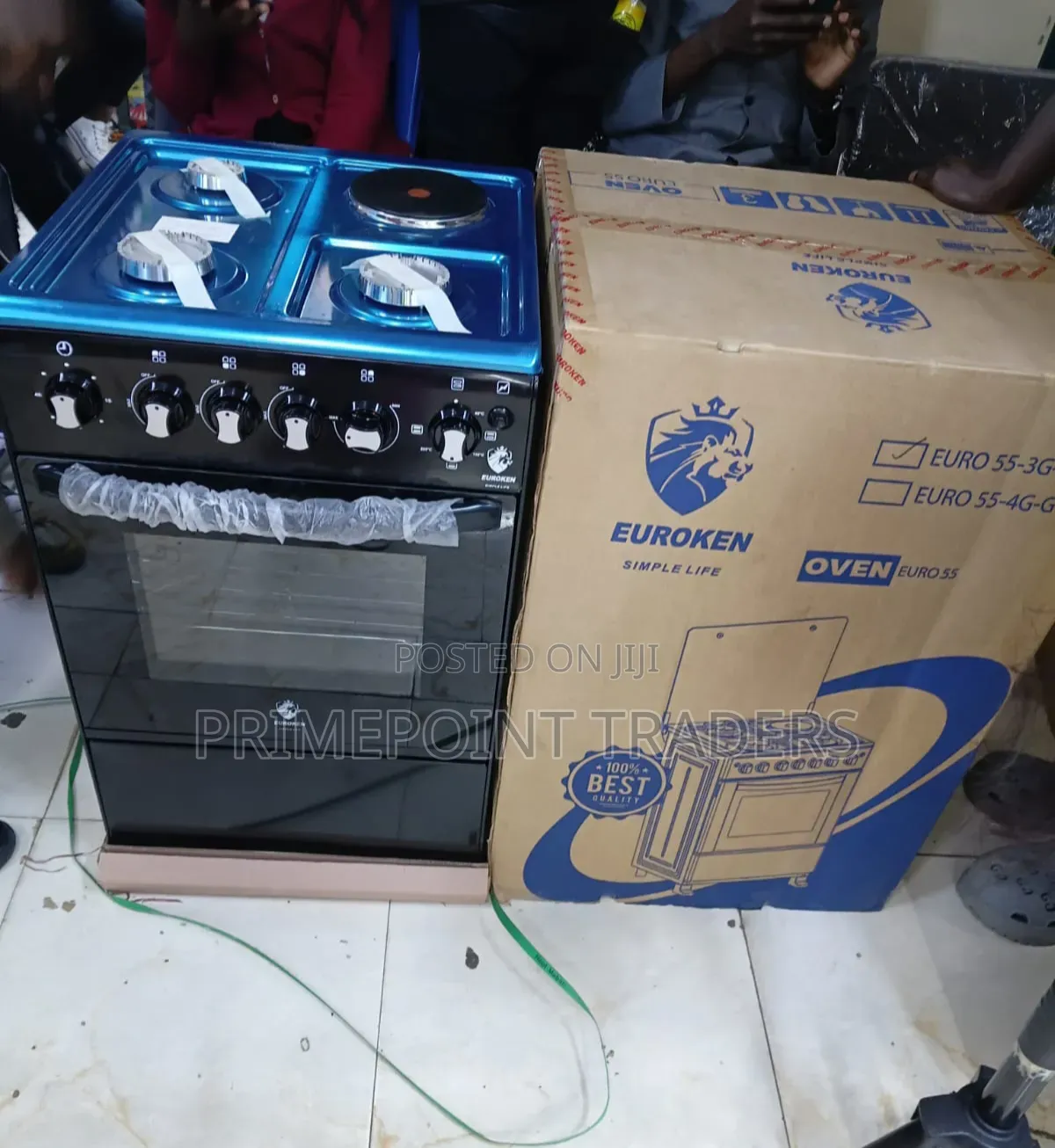 Eurochef Free Standing 3 Gas + 1 Electric Cooker – Complete Cooking