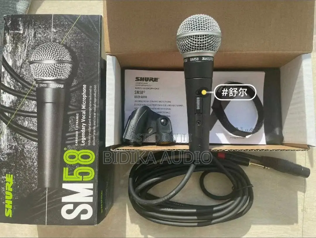 Shure SM58S Professional Handheld Stage Microphone With Cable & Box