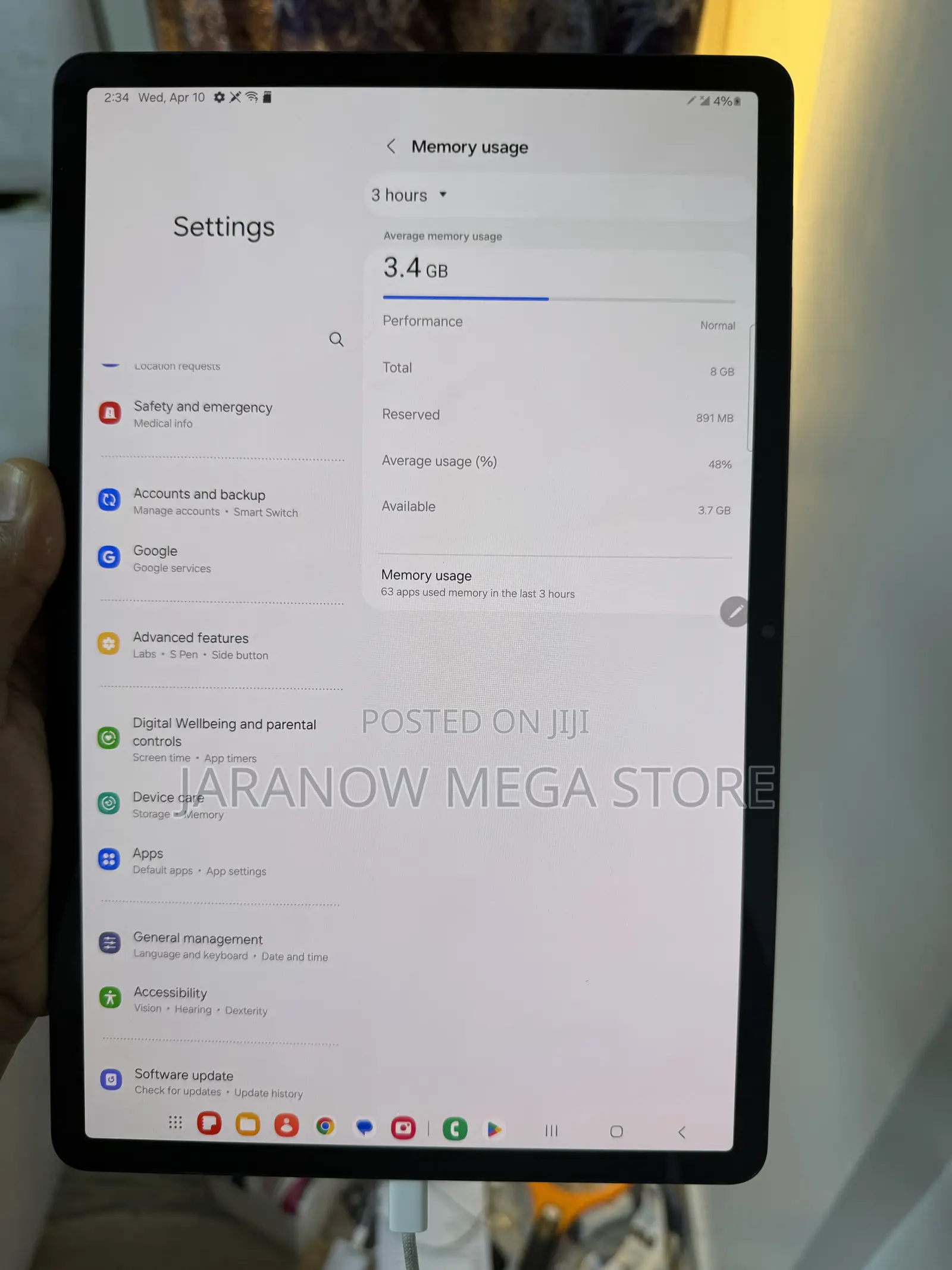 Samsung Galaxy Tab S8+ 128 GB Black