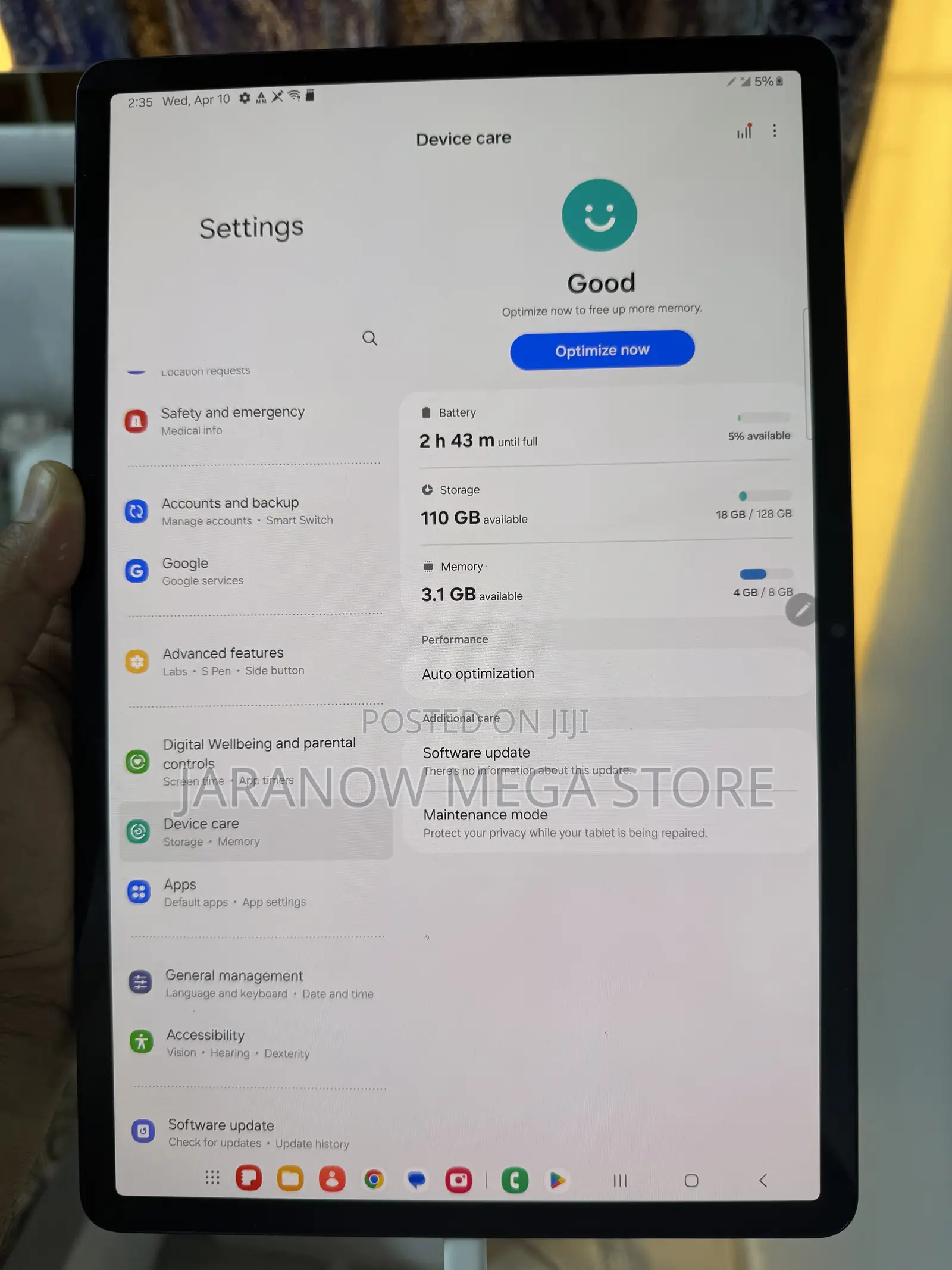 Samsung Galaxy Tab S8+ 128 GB Black