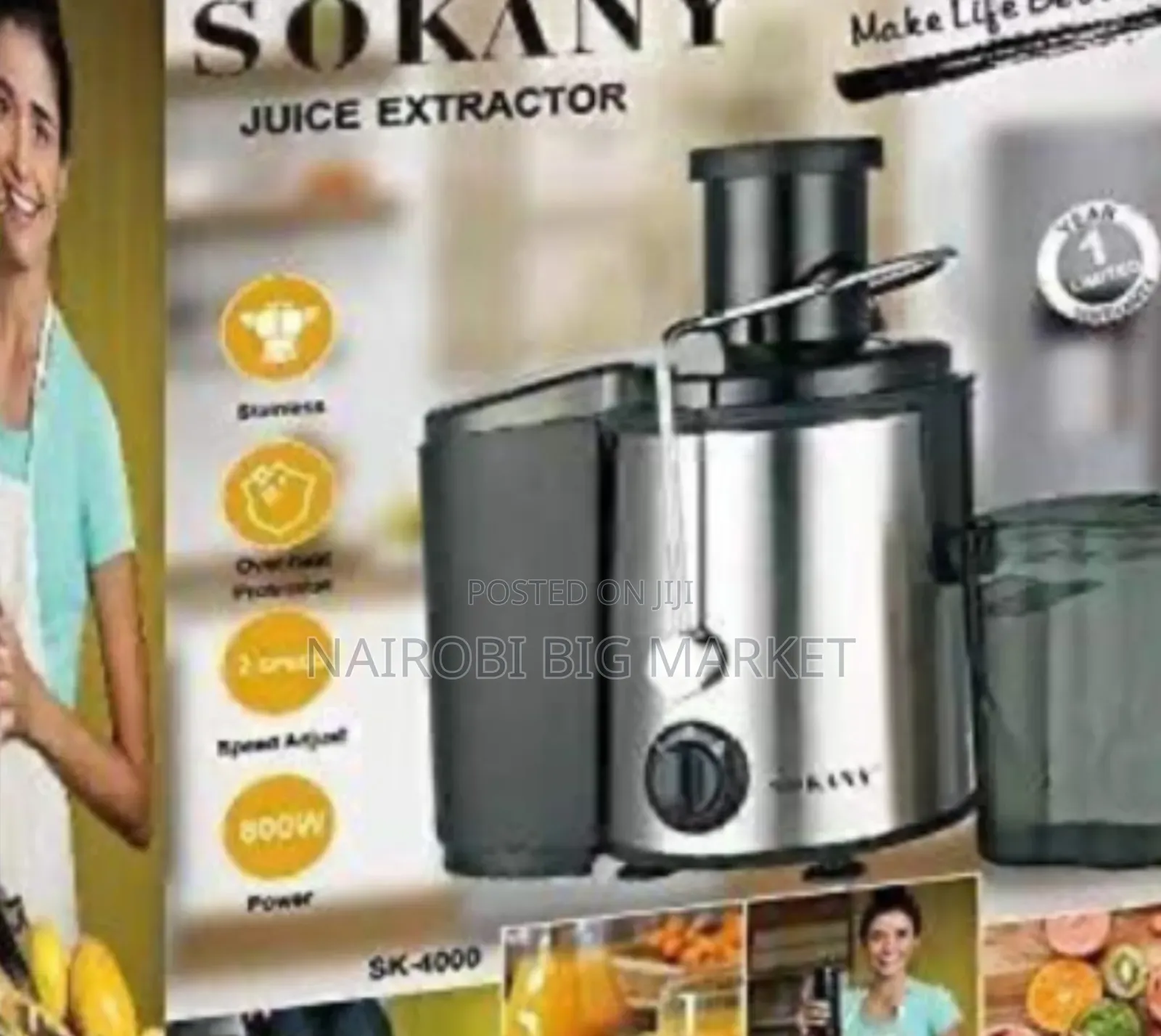 Sokany Juicer 800w