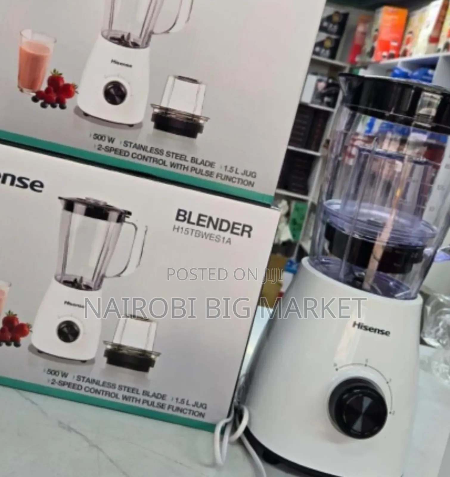 Hisense 2 in 1 Blender White