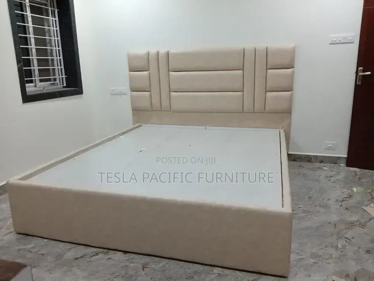 5by6 Luxury Upholstered Chester Bed .With Mattress 37k  Free Delivery