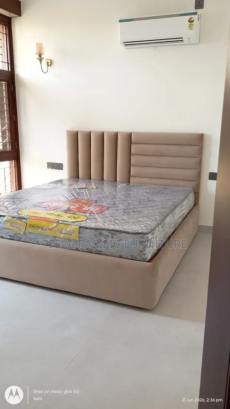 5by6 Luxury Upholstered Chester Bed .With Mattress 37k  Free Delivery