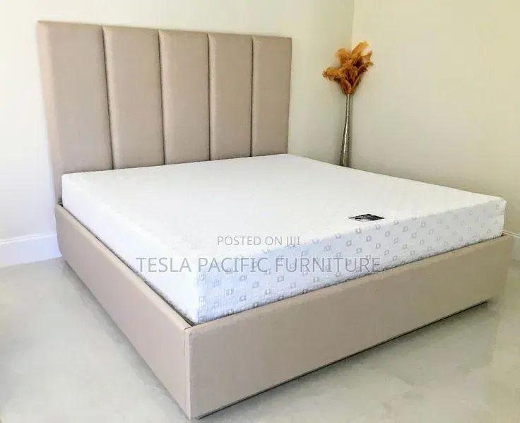 5by6 Luxury Upholstered Chester Bed .With Mattress 37k  Free Delivery
