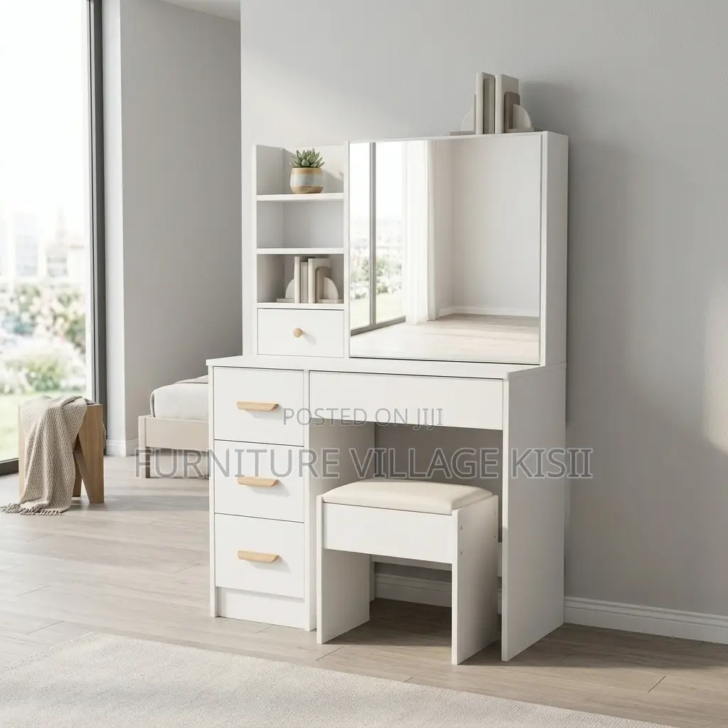 Dressing Table ; Wooden Dressing Table With Mirror