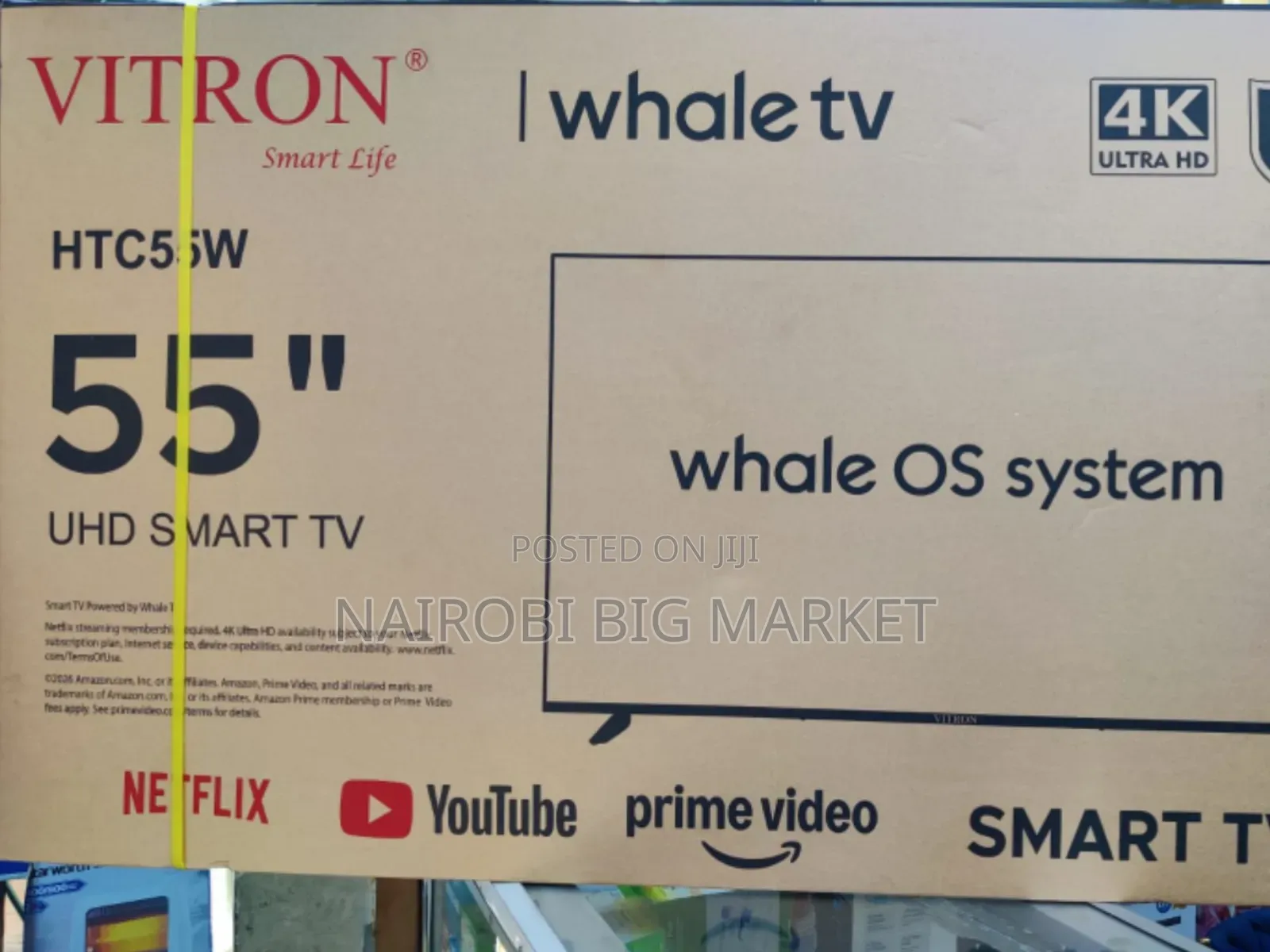 Vitron 55" Whale Os Smart 4k TV