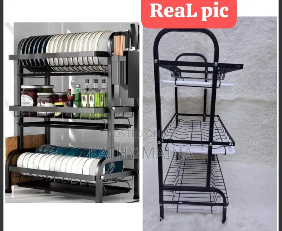 3 Tier High Quality Carbon Dish Rack