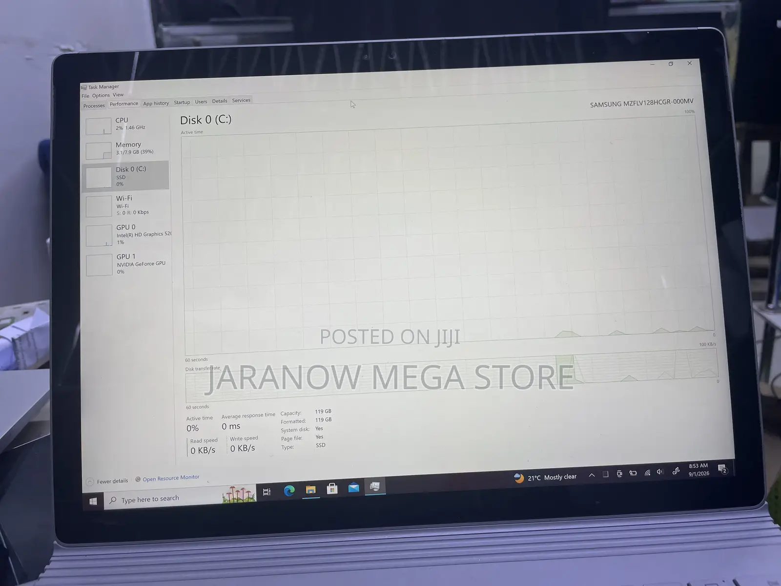 Laptop Microsoft Surface Book 8GB Intel Core i5 SSD 128GB