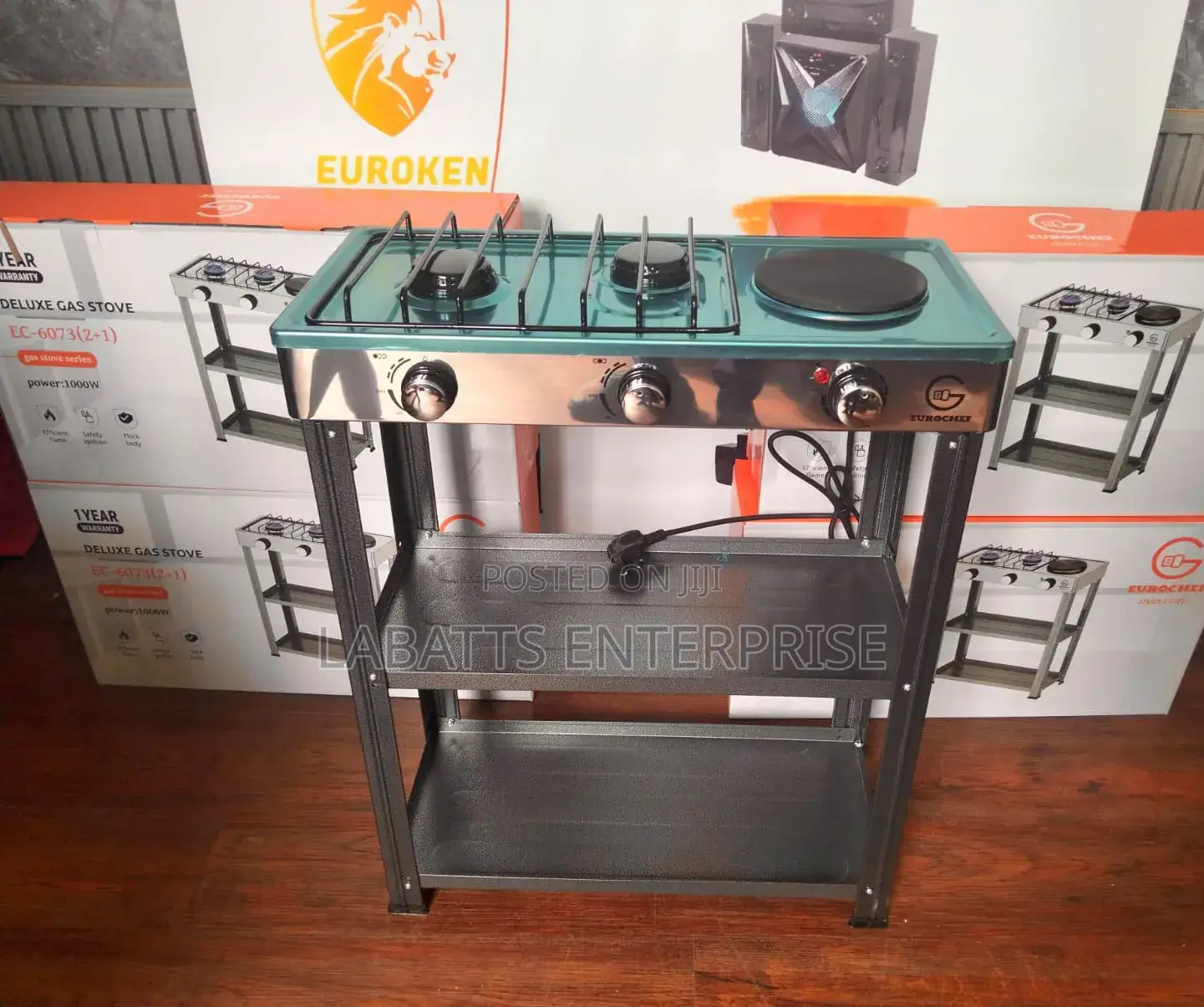Eurochef Deluxe Gas Stove – Ec-6073 (2+1)