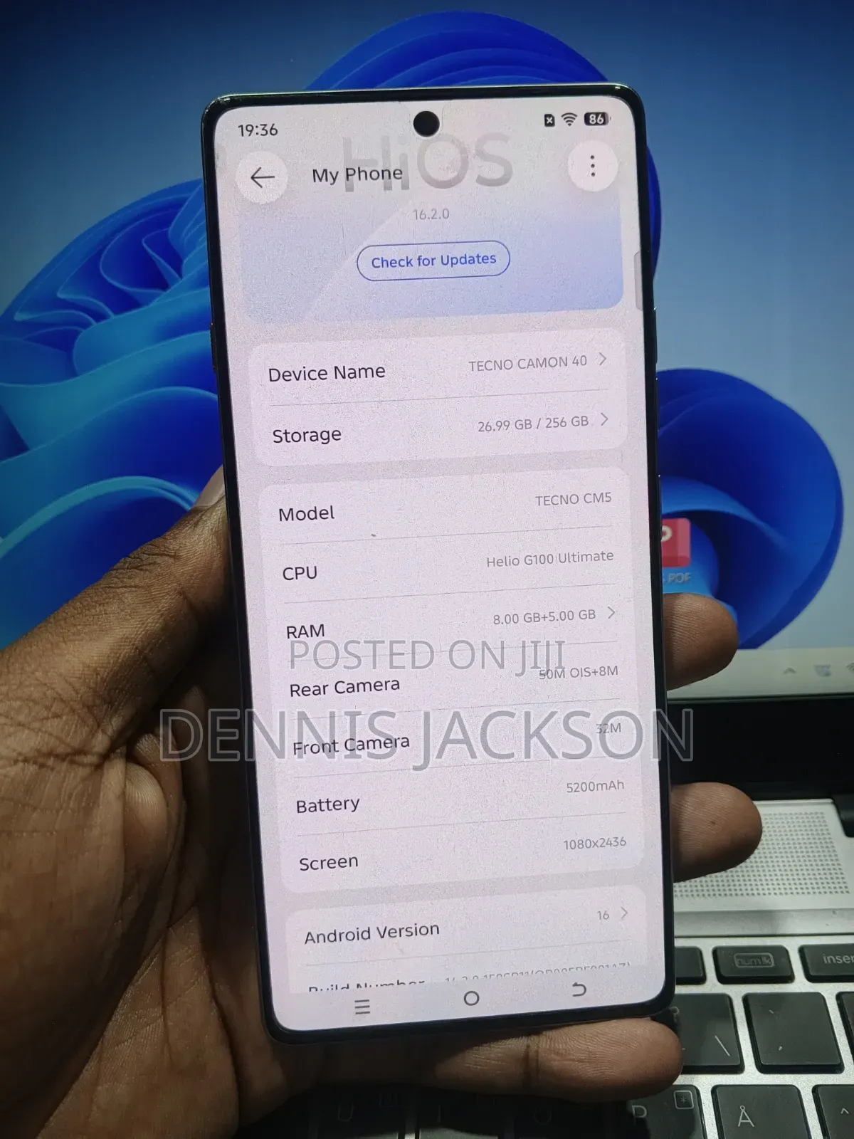 Tecno Camon 40 256 GB Gray
