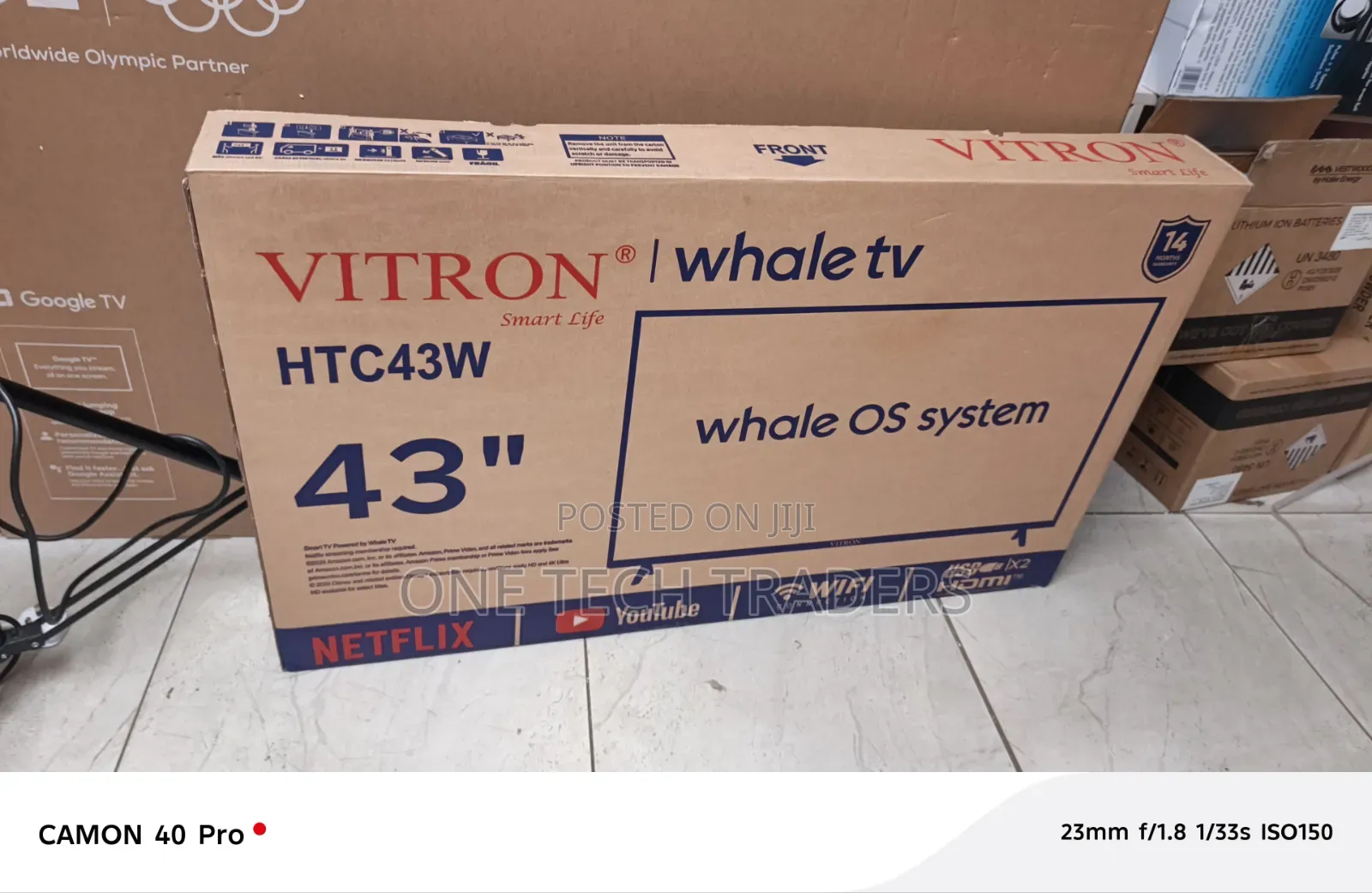 Vitron 43" Whale Series Smart LED Smart TV