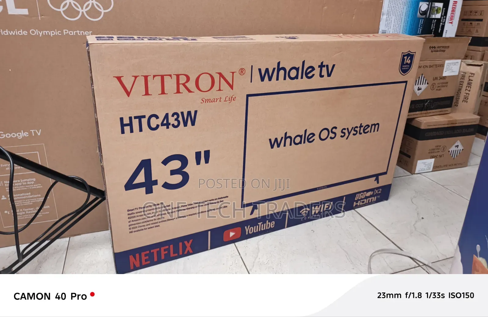 Vitron 43" Whale Series Smart LED Smart TV