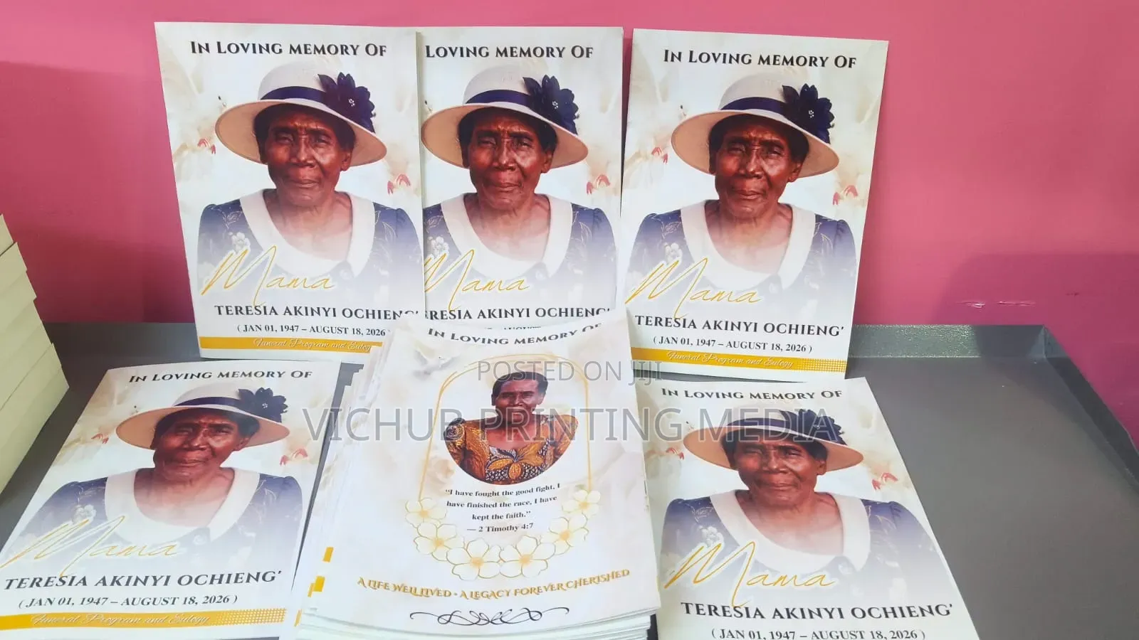 Eulogy Printing