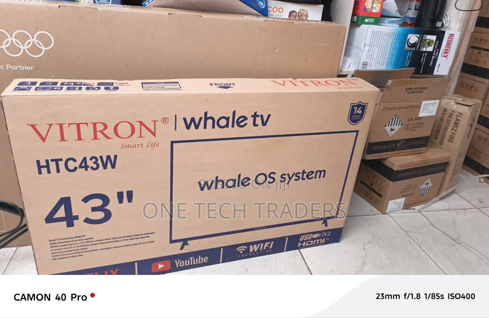 Vitron 43" Inch Whale Smart TV LED TV – Full HD