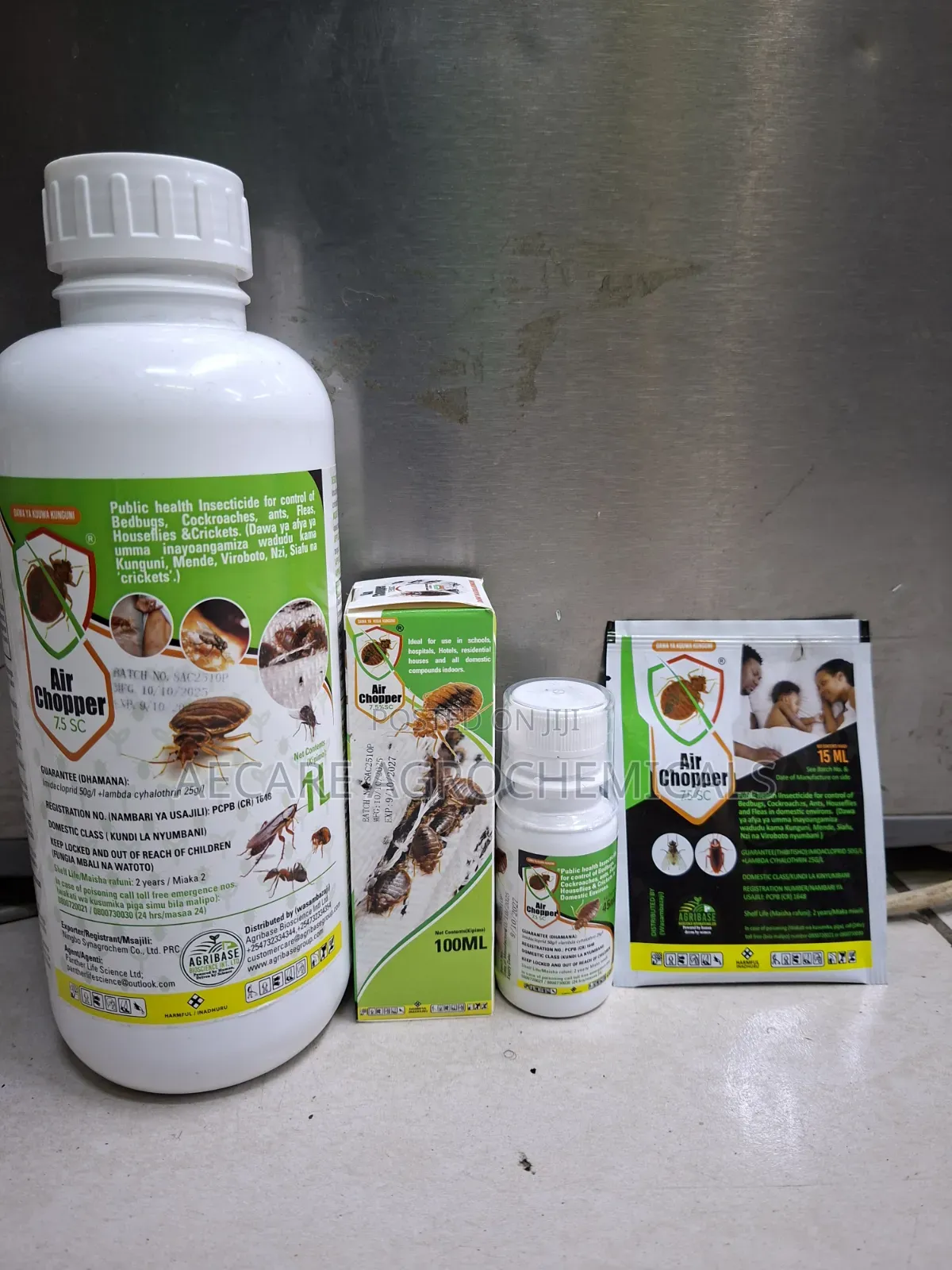 Air Chopper Pesticide 7.5sc Bedbugs 15ml, 45ml, 100ml, 1litre