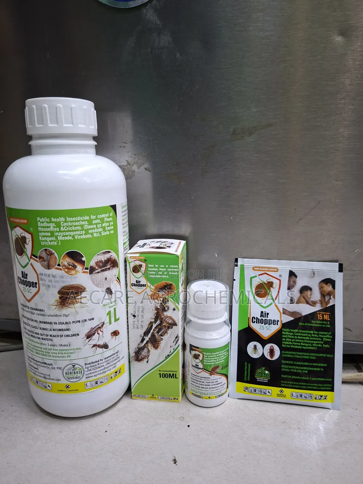 Air Chopper Pesticide 7.5sc Bedbugs 15ml, 45ml, 100ml, 1litre