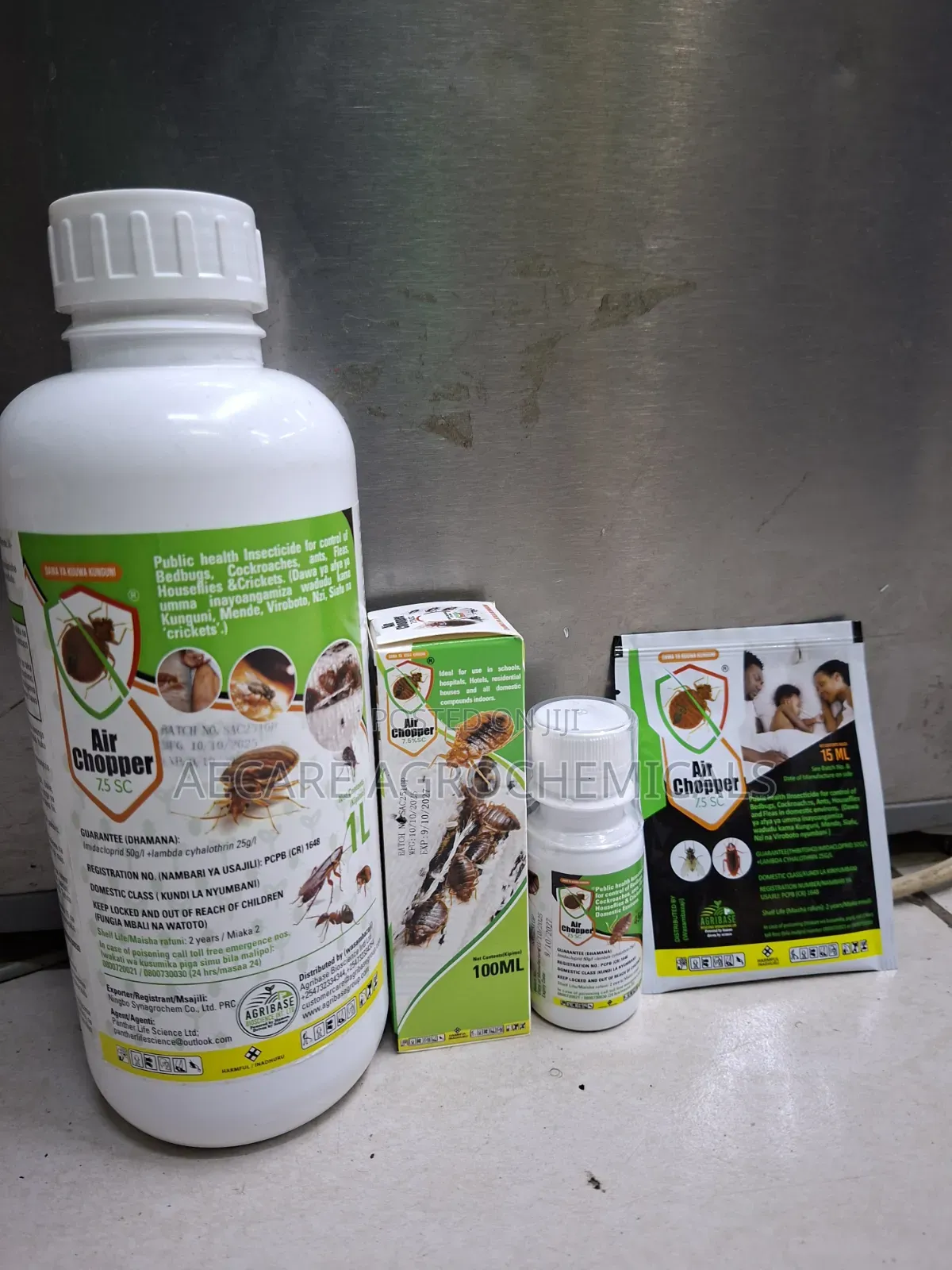 Air Chopper Pesticide 7.5sc Bedbugs 15ml, 45ml, 100ml, 1litre