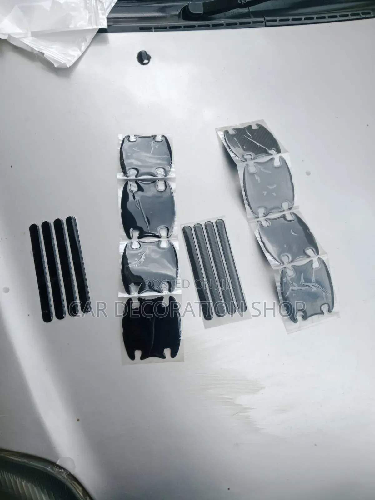 Self Adhesive PVC Black/Carbon Handle Stickers Protect Paint Scratches