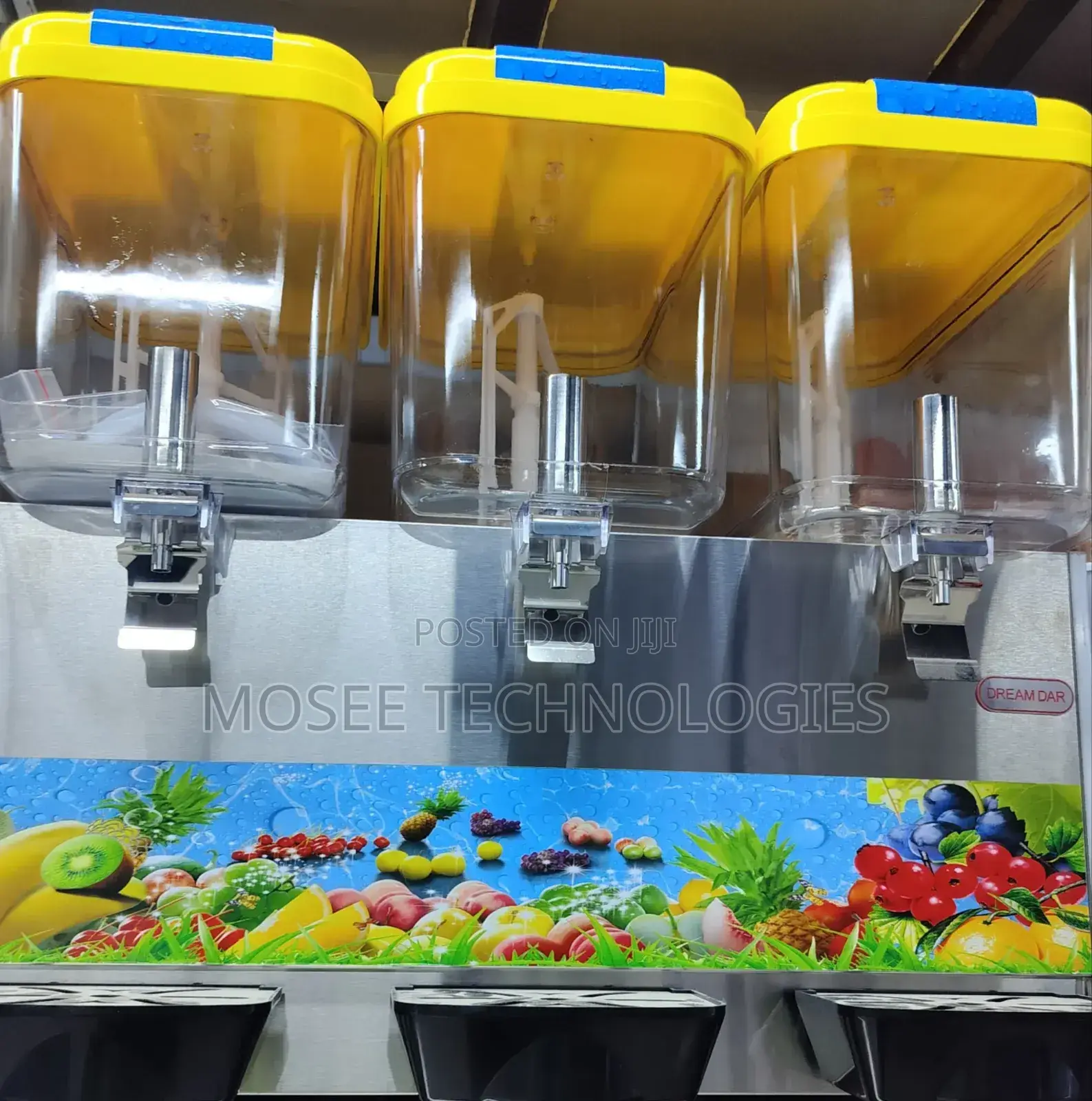 3-Tank Juice Beverage Dispenser Machine