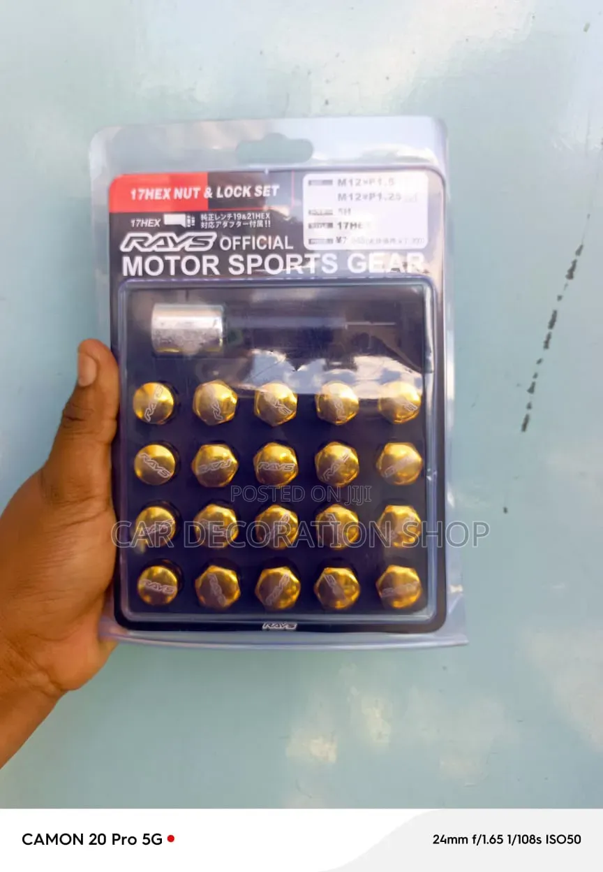 Rays 20pc Gold Closed Ended Compact Tuner Design for Nissan/Subaru Car
