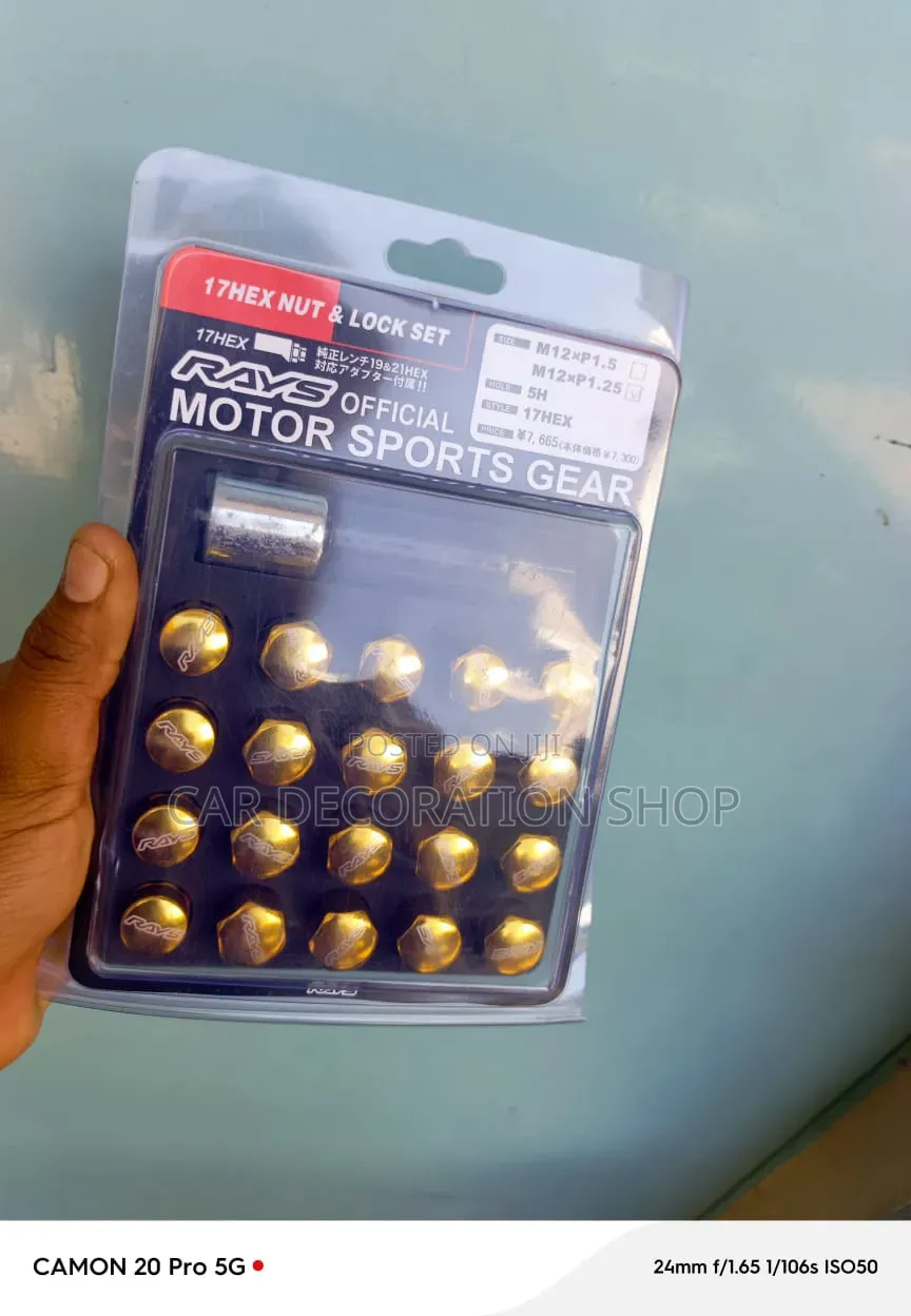 Rays 20pc Gold Closed Ended Compact Tuner Design for Nissan/Subaru Car