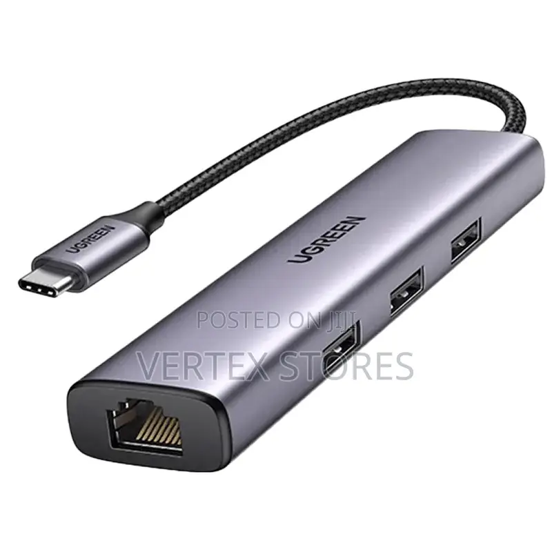 UGREEN CM263 USB-C to 4-Port USB 3.0 Hub (Direct Insert) - Gray