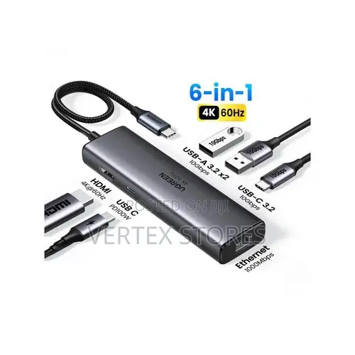 UGREEN CM512 6-in-1 USB-C Docking Station - Gray