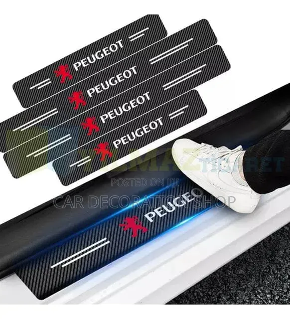 Peugeot Branded Door Entry Points Step Scratch,scuffs,dirt Protector