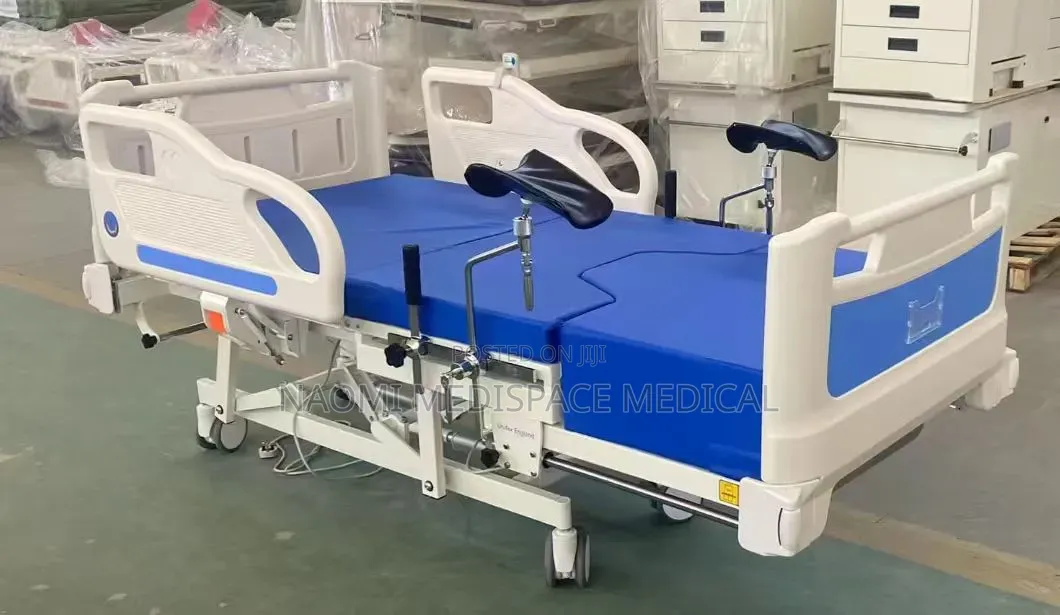 Blue Electric Height Adjustable Delivery Bed
