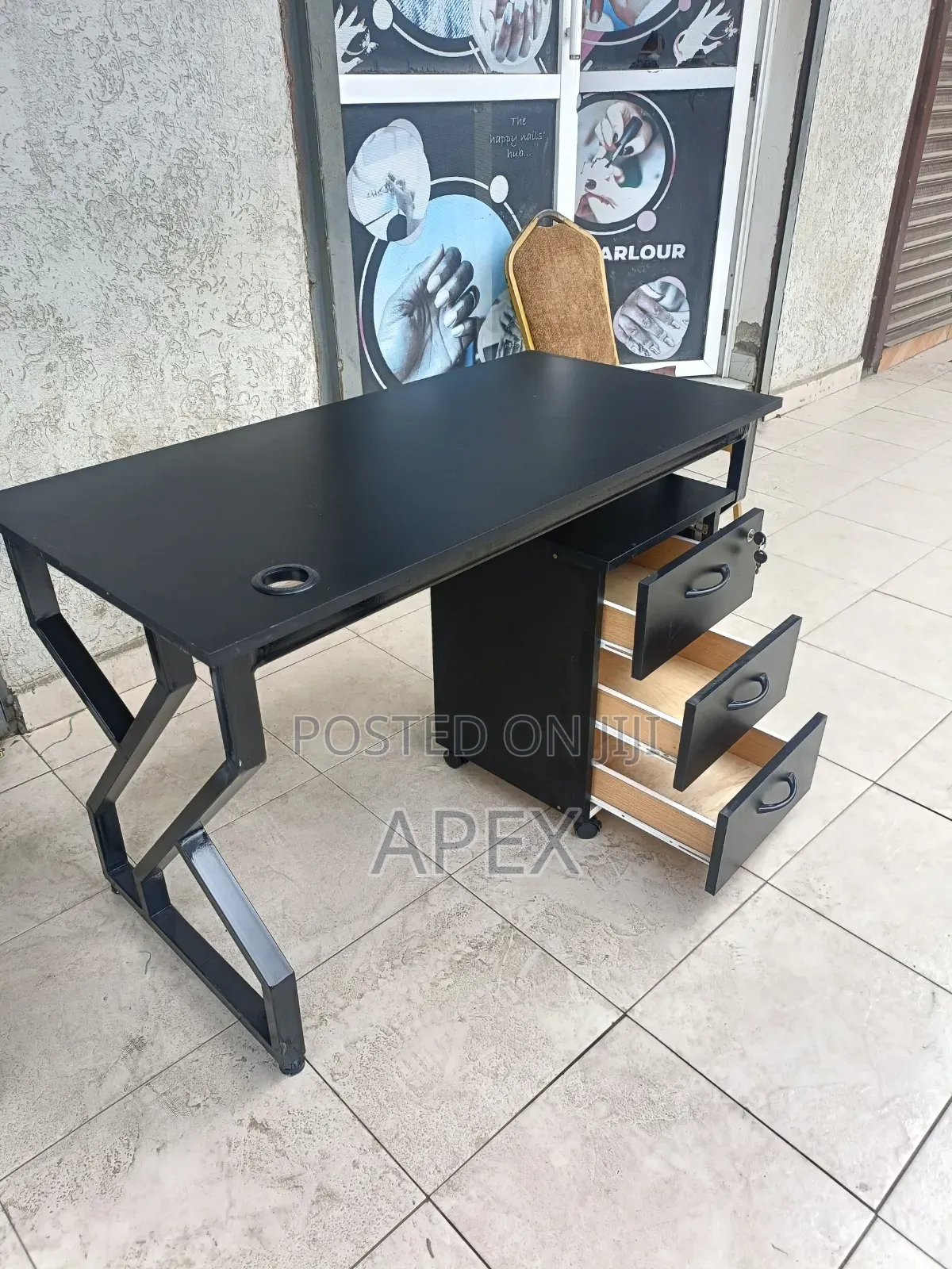 Office Desk With 3 Drawers
