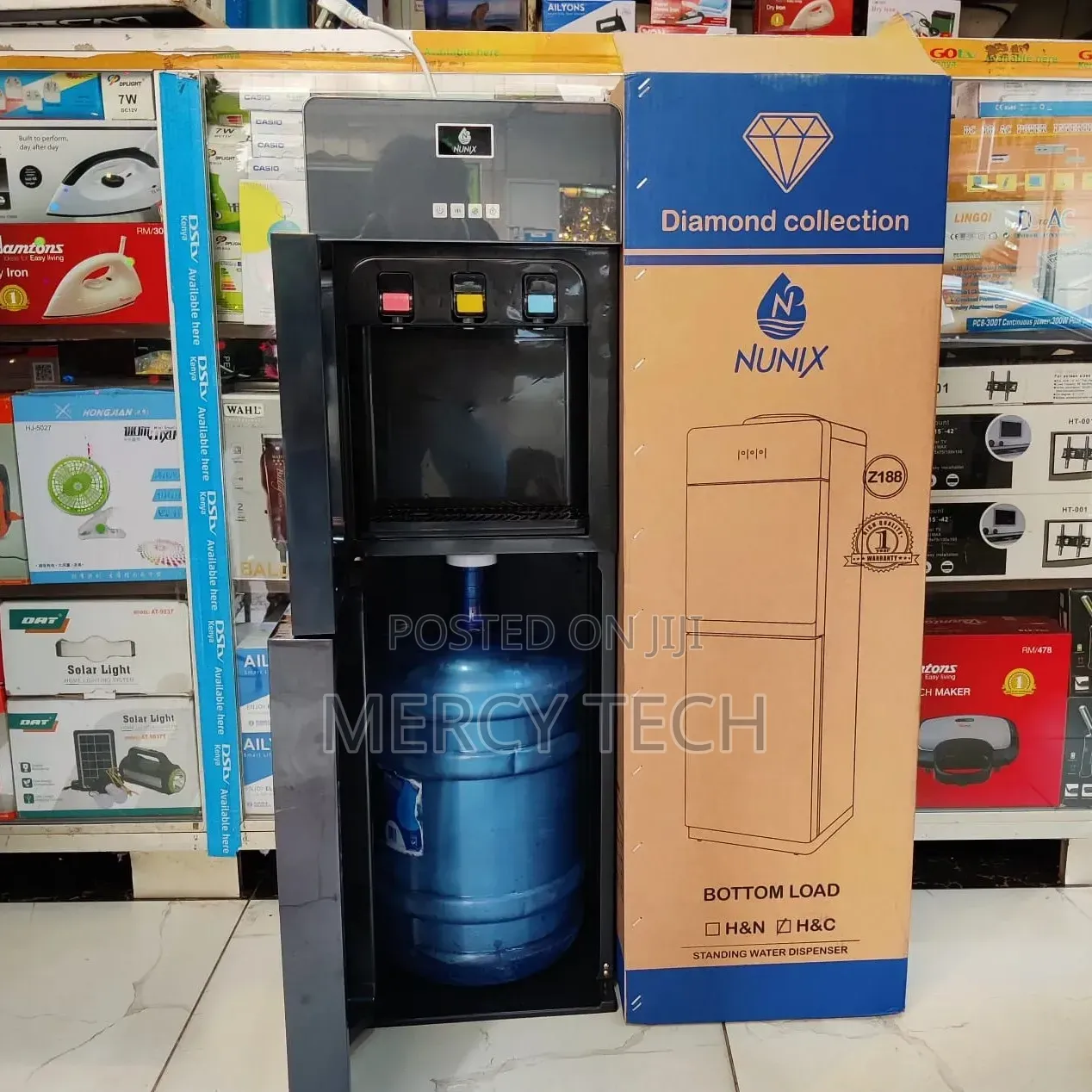 Nunix Bottom Loading Dispenser Z188C, 3 Taps (Hot, Normal & Cold)