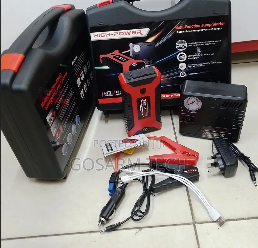 Multi-Purpose Vehicle Jump Starter With Carrying Case