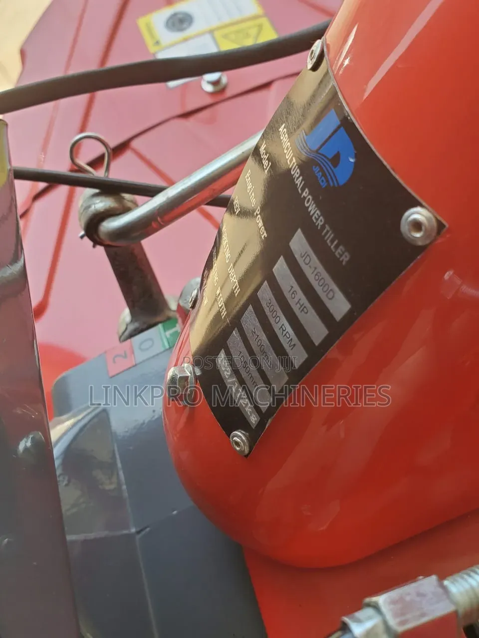 JD 16hp Agricultural Power Tiller With Air Cooled Diesel Engine