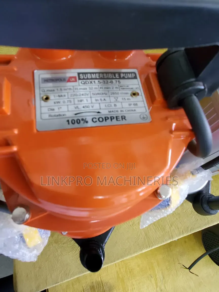 Metropolis UK 1HP QDX Submersible Pump