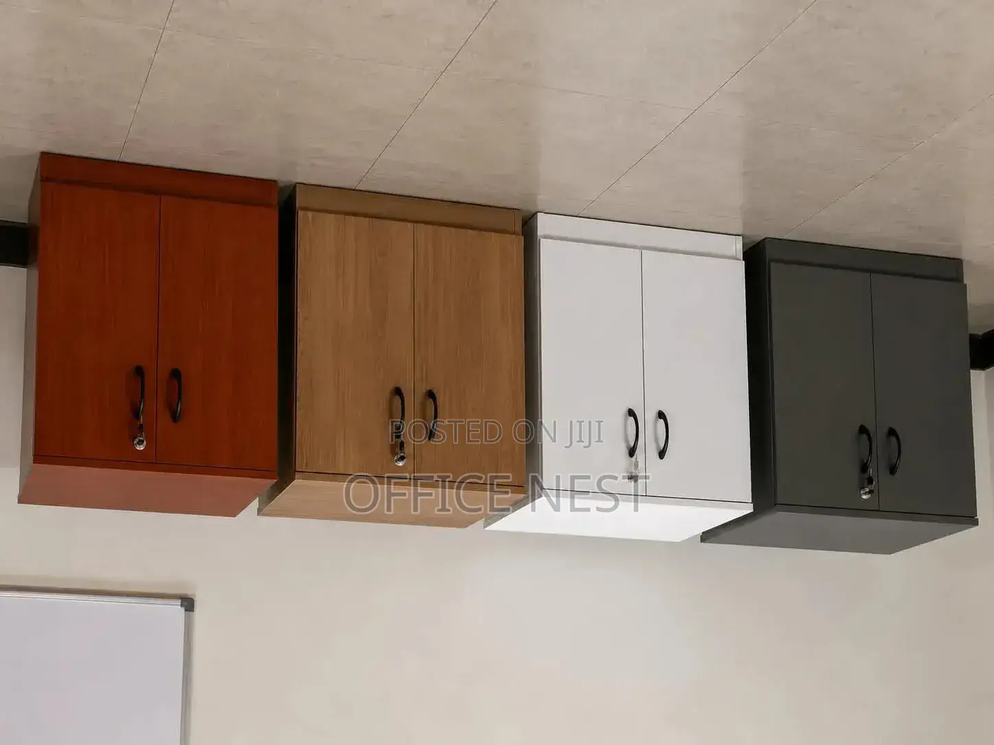 2 Door Office Storage Cabinet – Lockable Wooden Filing Cabinet