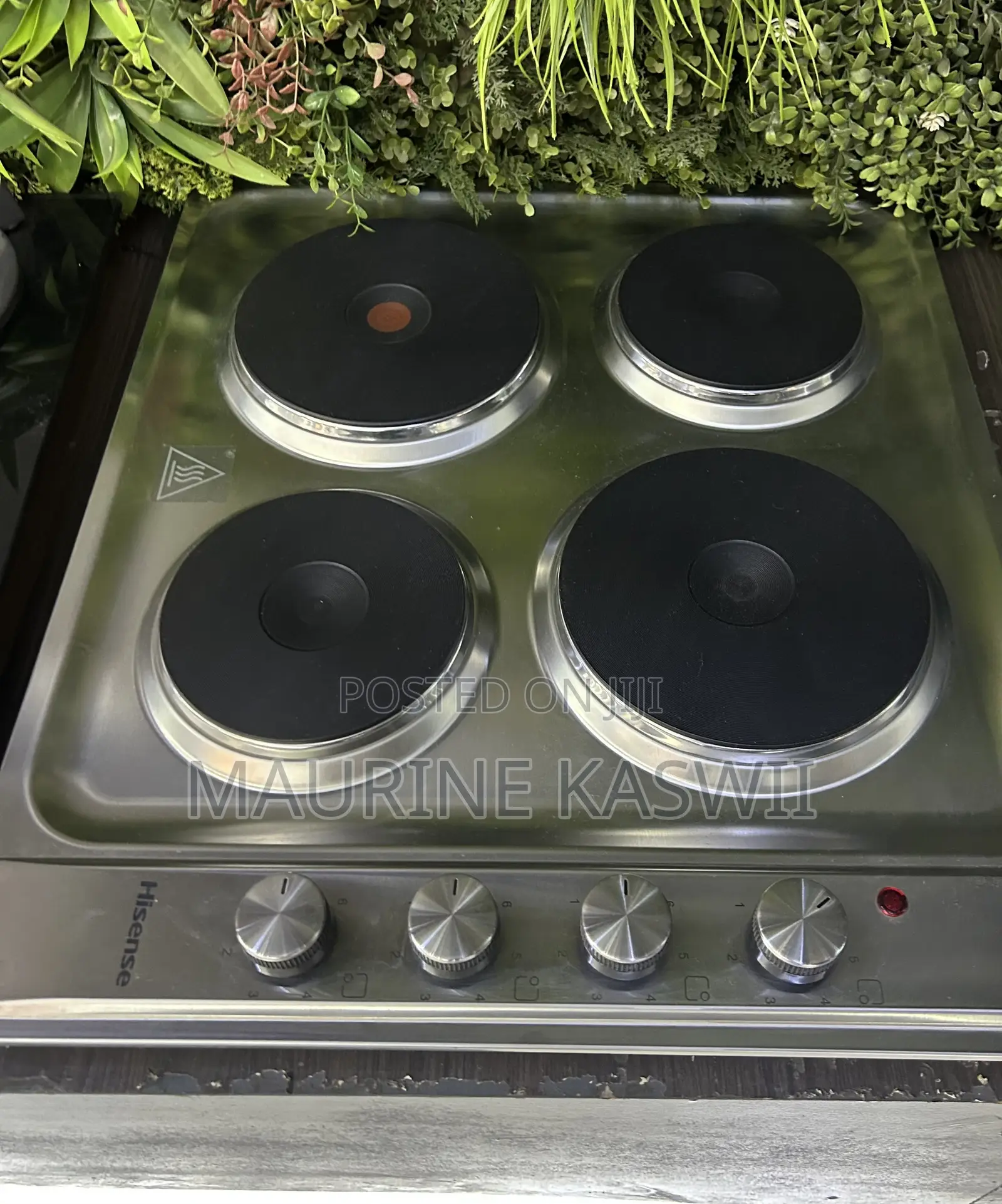 Hisense H60stes 4 Electric Hob – Stainless