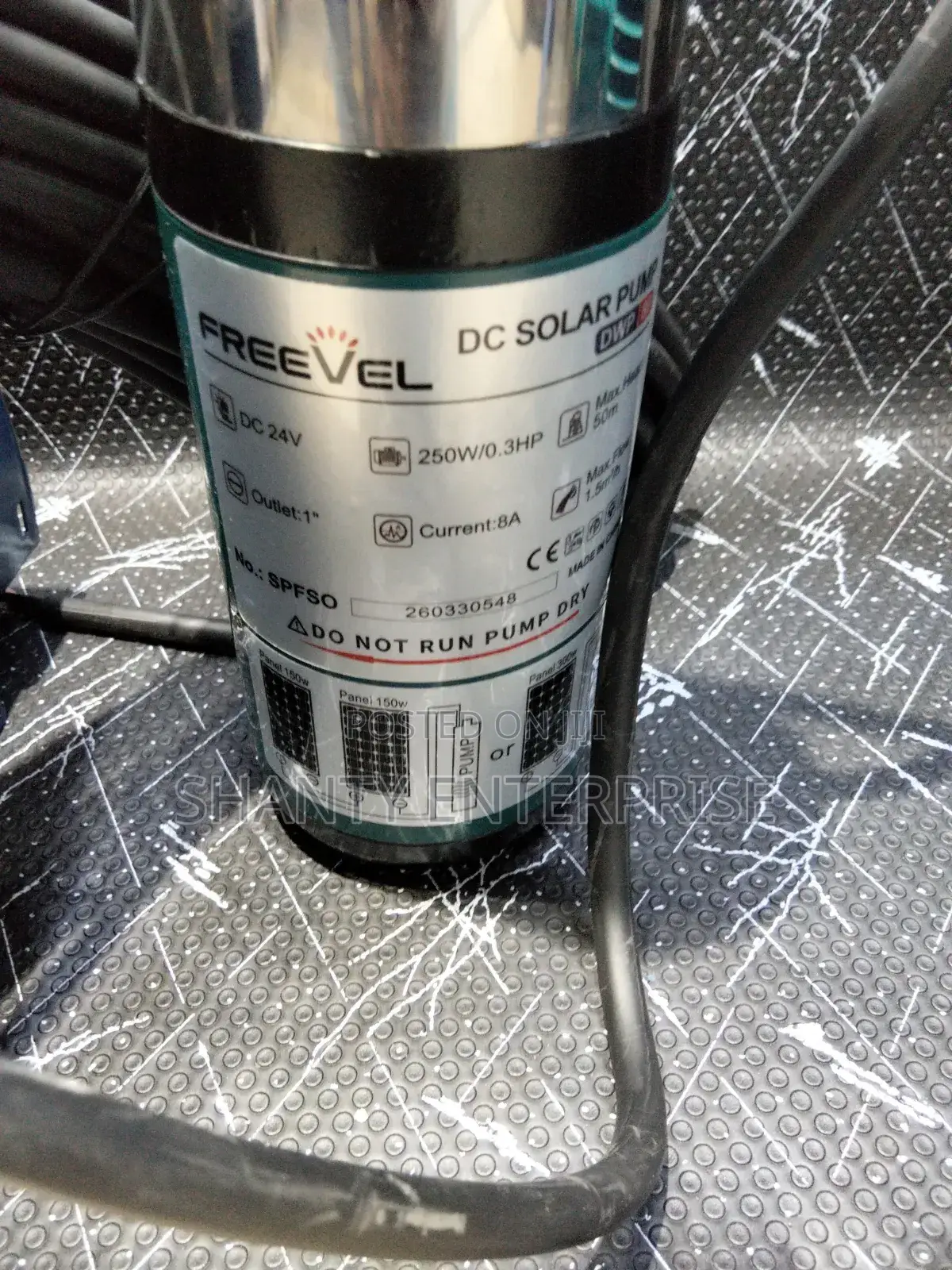 Freevel DC 24v /250w Solar Pump