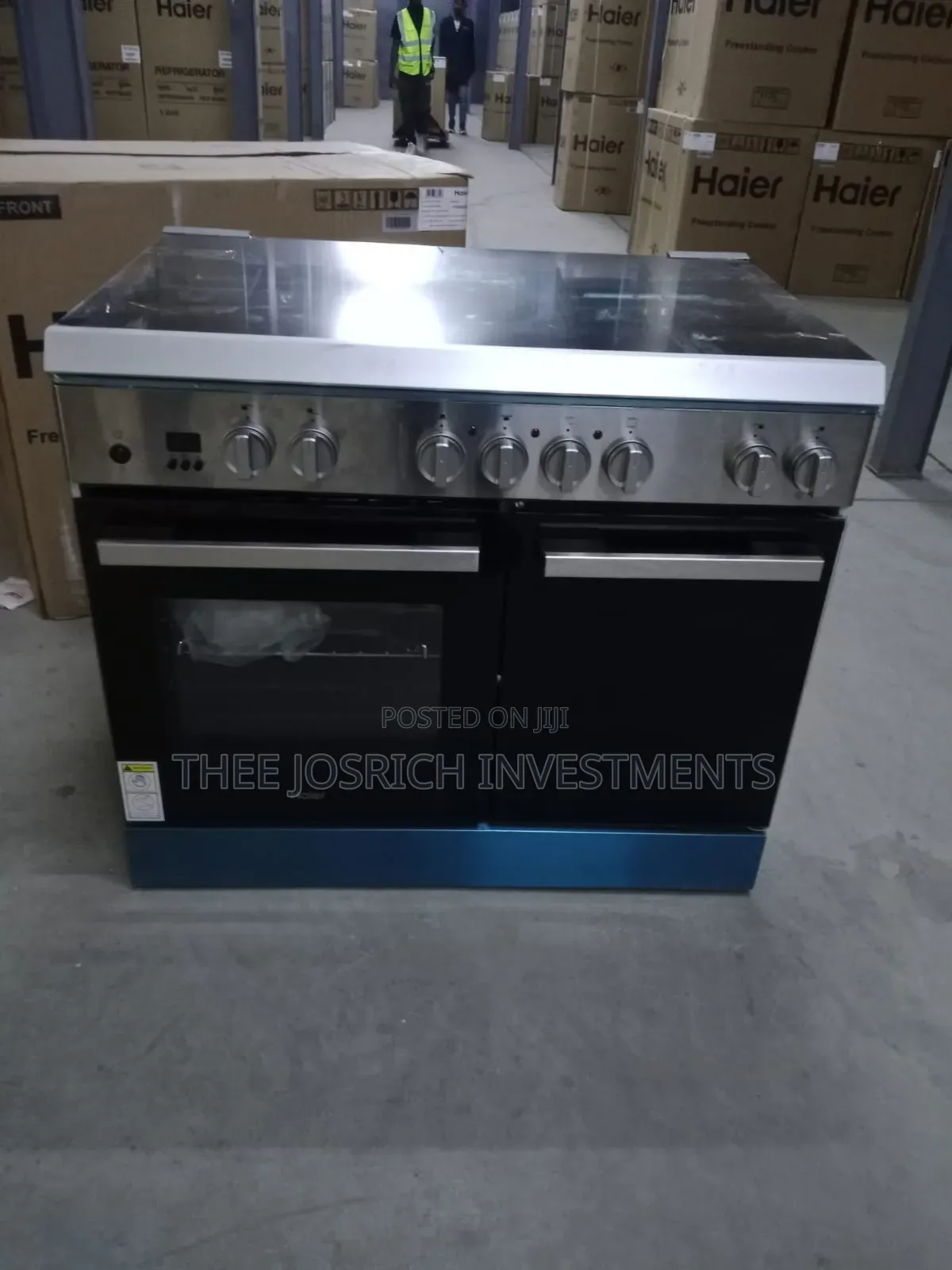 90*60 Haier 6 Burner Cooker Has Wok Burner, Gas Sensor Standing Cooker