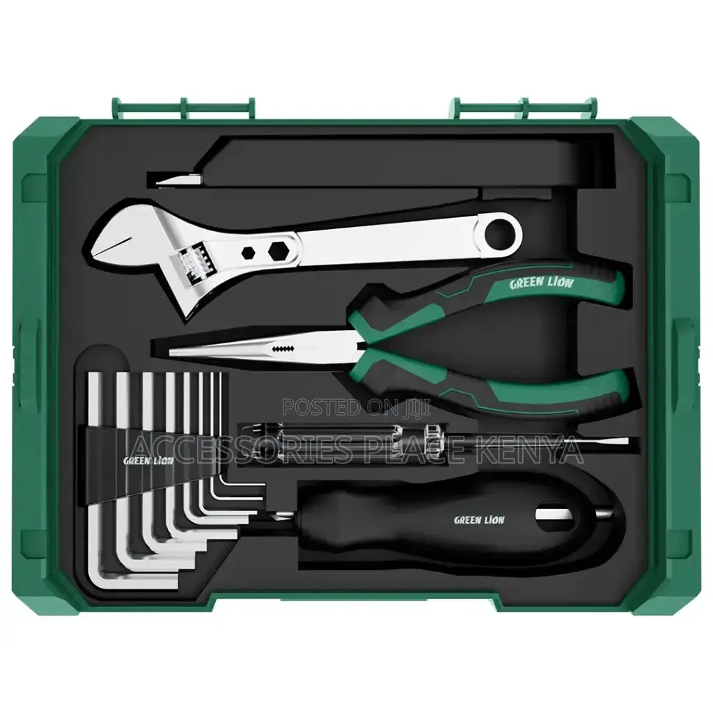 Green Lion GTS-700 Tool Kit Set - 213 Pieces- 3.7V 1500mAh - Green