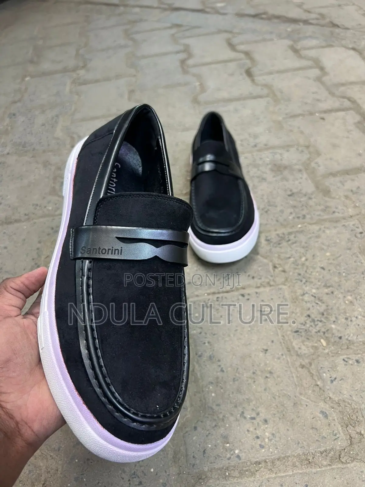 Berluti//Santoni Suede Loafers Rubber Soles