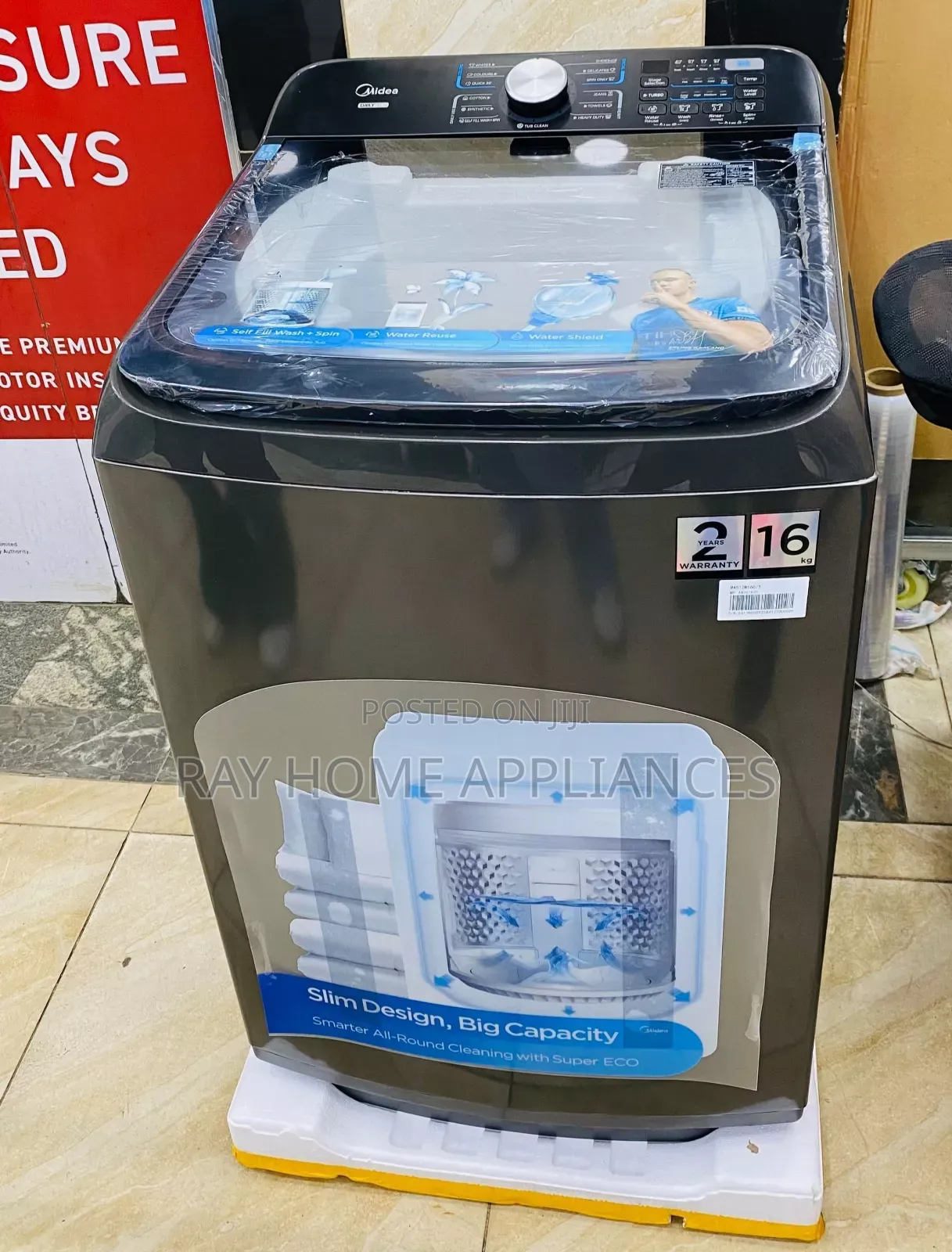 Midea 16kg Fully Automatic Washing Machine(MA512W160/T)