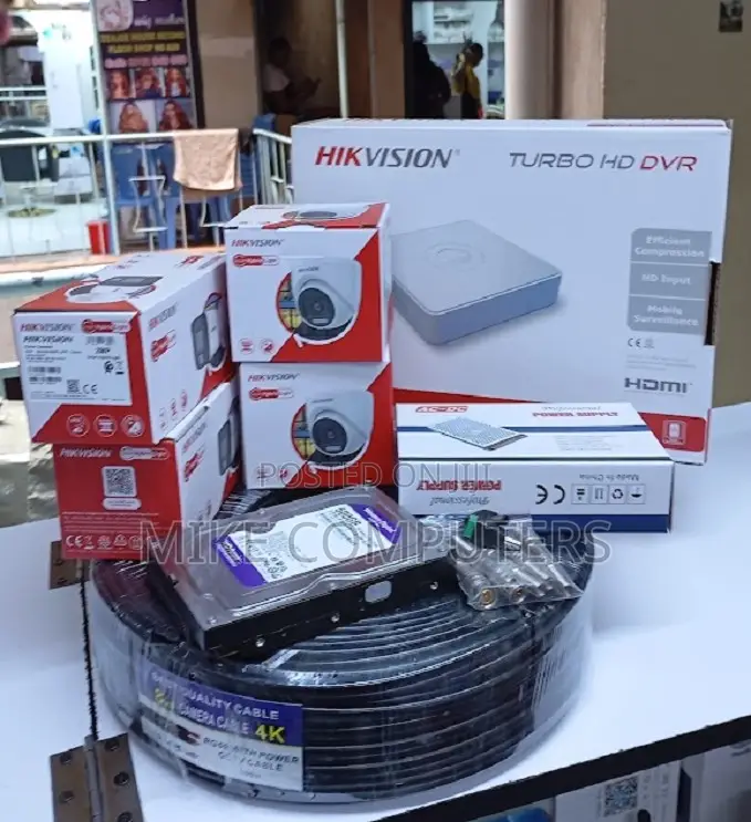 Hikvision 4 CCTV 1080p Smart Hybrid 4 Channel DVR With 50m Cable
