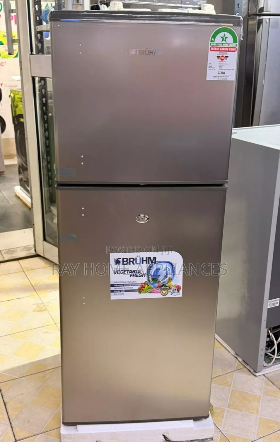 Bruhm  120litres Double Door Refrigerator