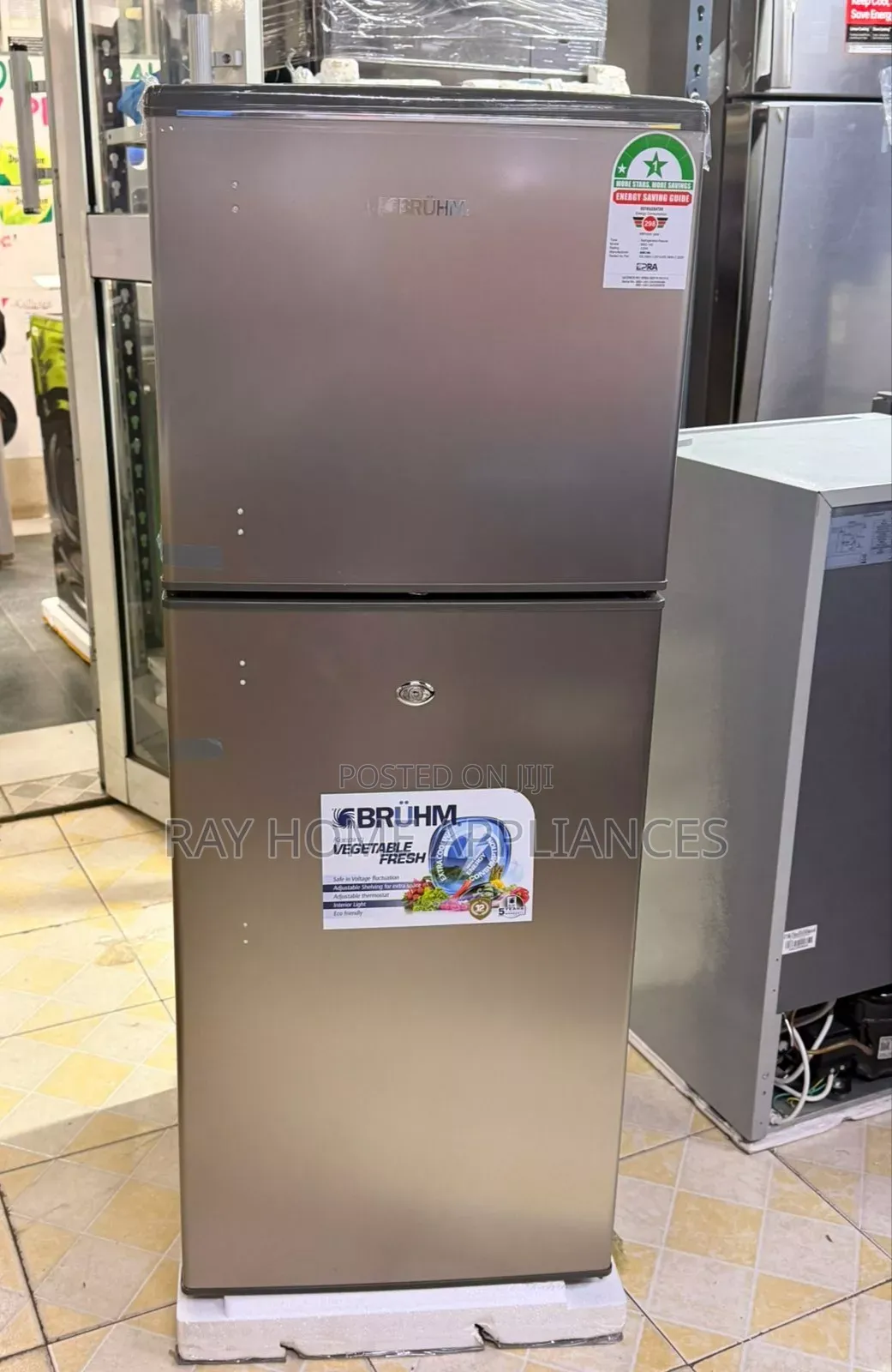 Bruhm  120litres Double Door Refrigerator